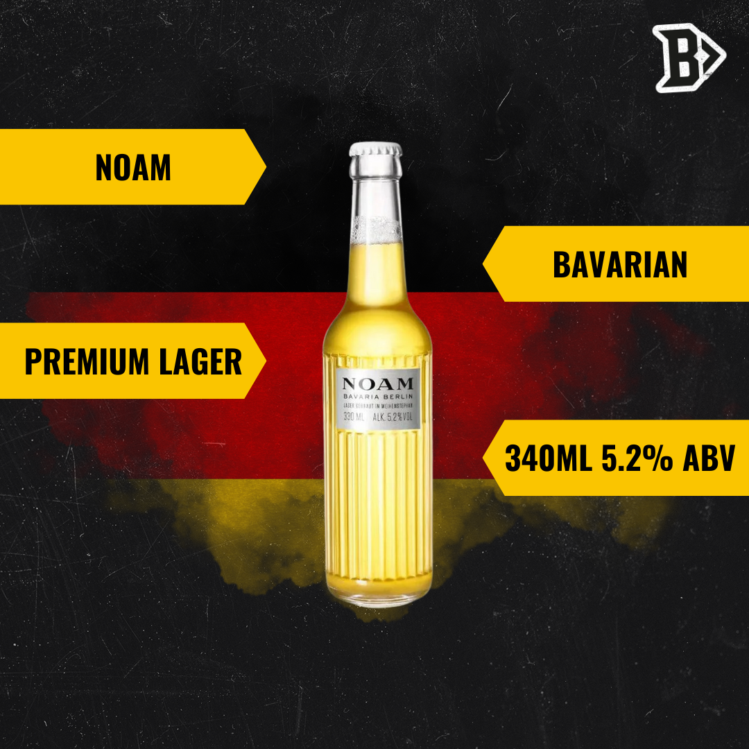 NOAM Bavarian Premium German Lager 340ml Bottles - 5.2% ABV
