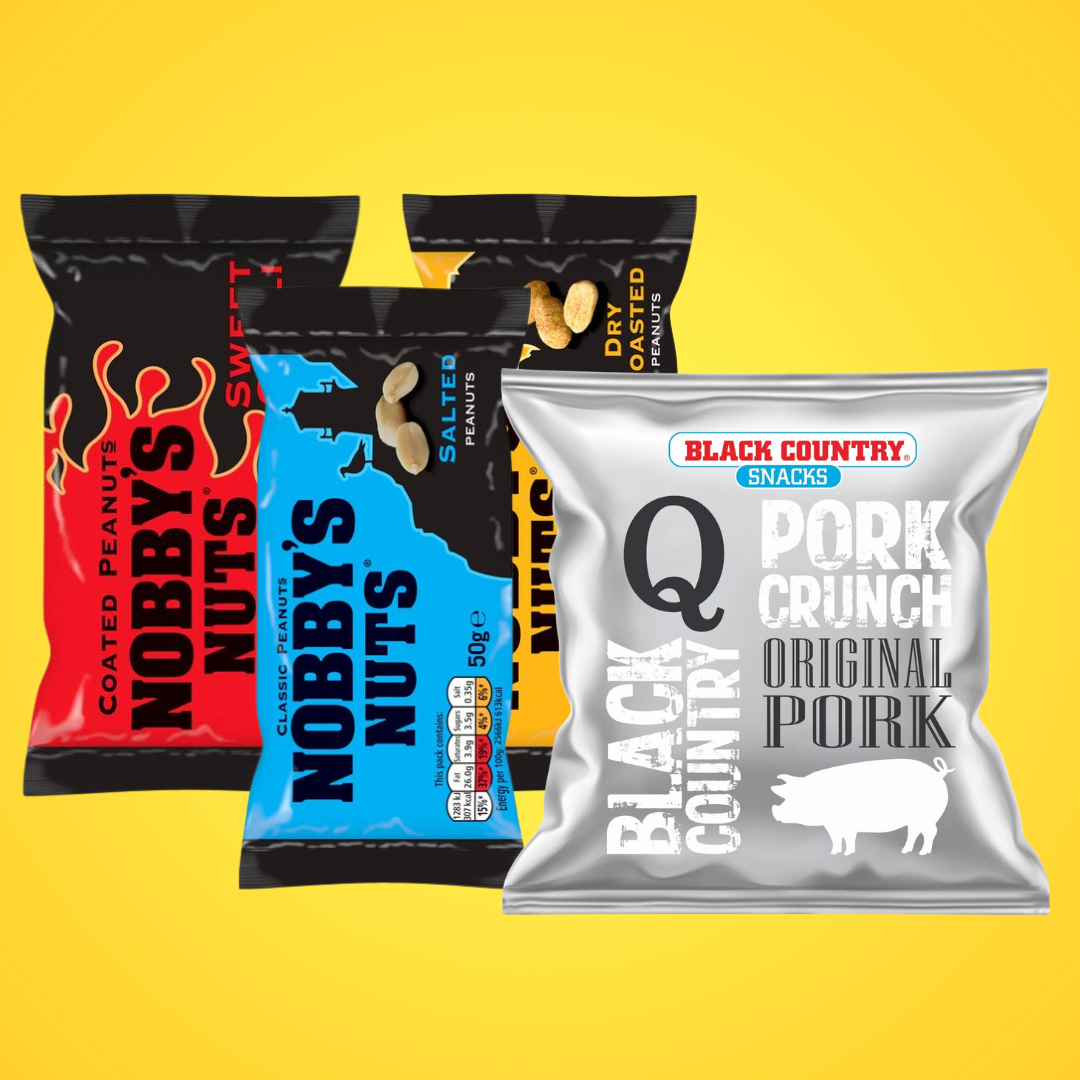 Nobby&#39;s Nuts and Q Pork Scratchings Snack Pack