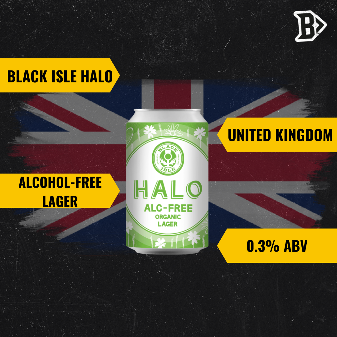 Black Isle Halo Lager 330ml Cans - 0.3% ABV (12 pack)