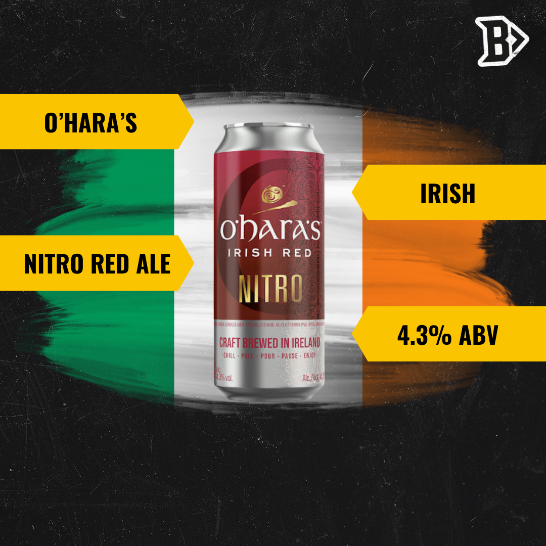 O'Hara's Nitro Irish Red Ale 440ml Cans - 4.30% ABV (12 Pack)