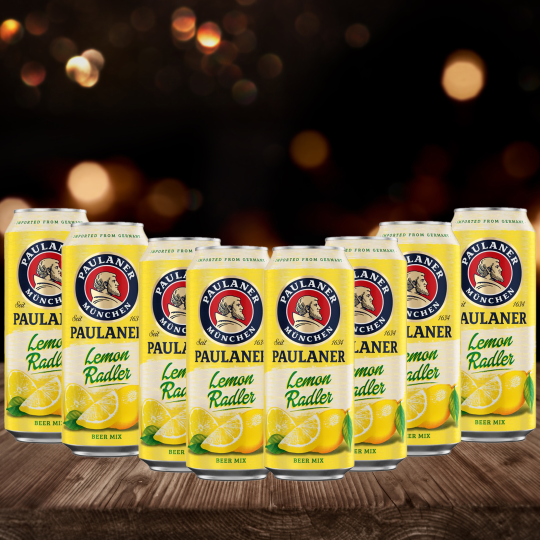 Paulaner Natur Lemon Radler 500ml Cans (12 Pack) - 2.5% ABV - BEERHUNTER
