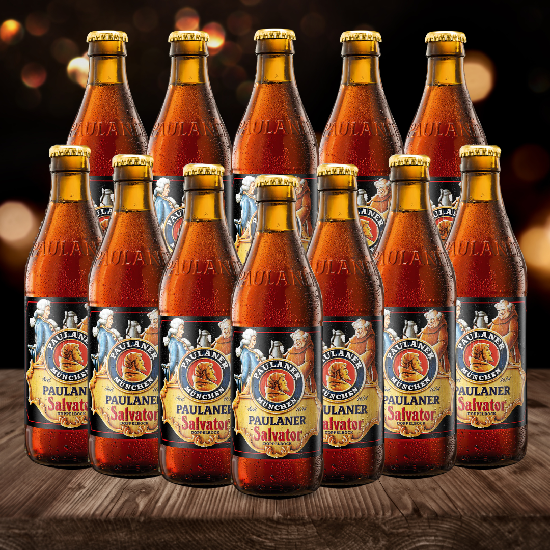 Paulaner Salvator Premium German Dark Lager 330ml Bottles – 7.9% ABV (12 Pack) - BEERHUNTER