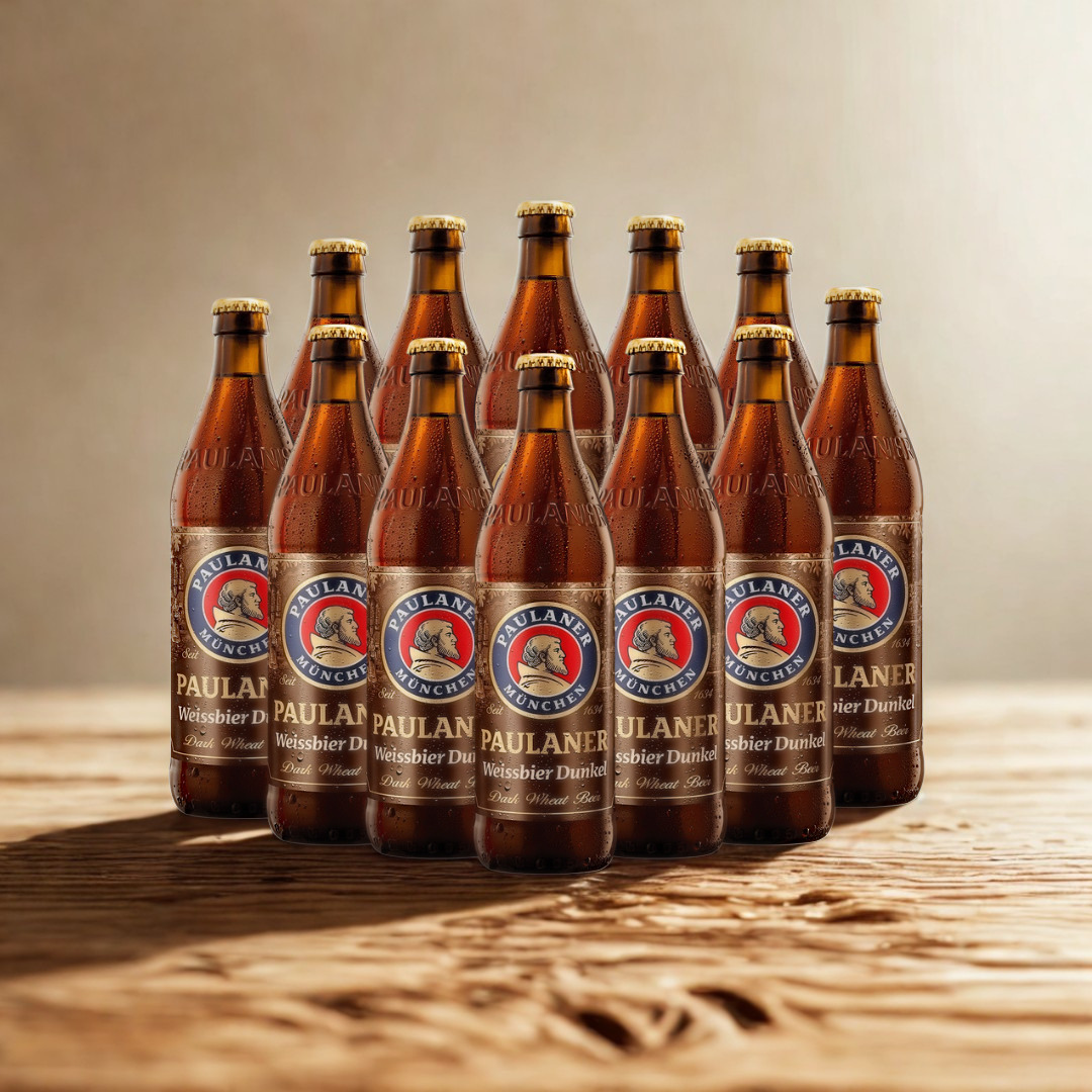 Paulaner Weissbier Dunkel 500ml Bottles - 5.0% ABV (Multipack)