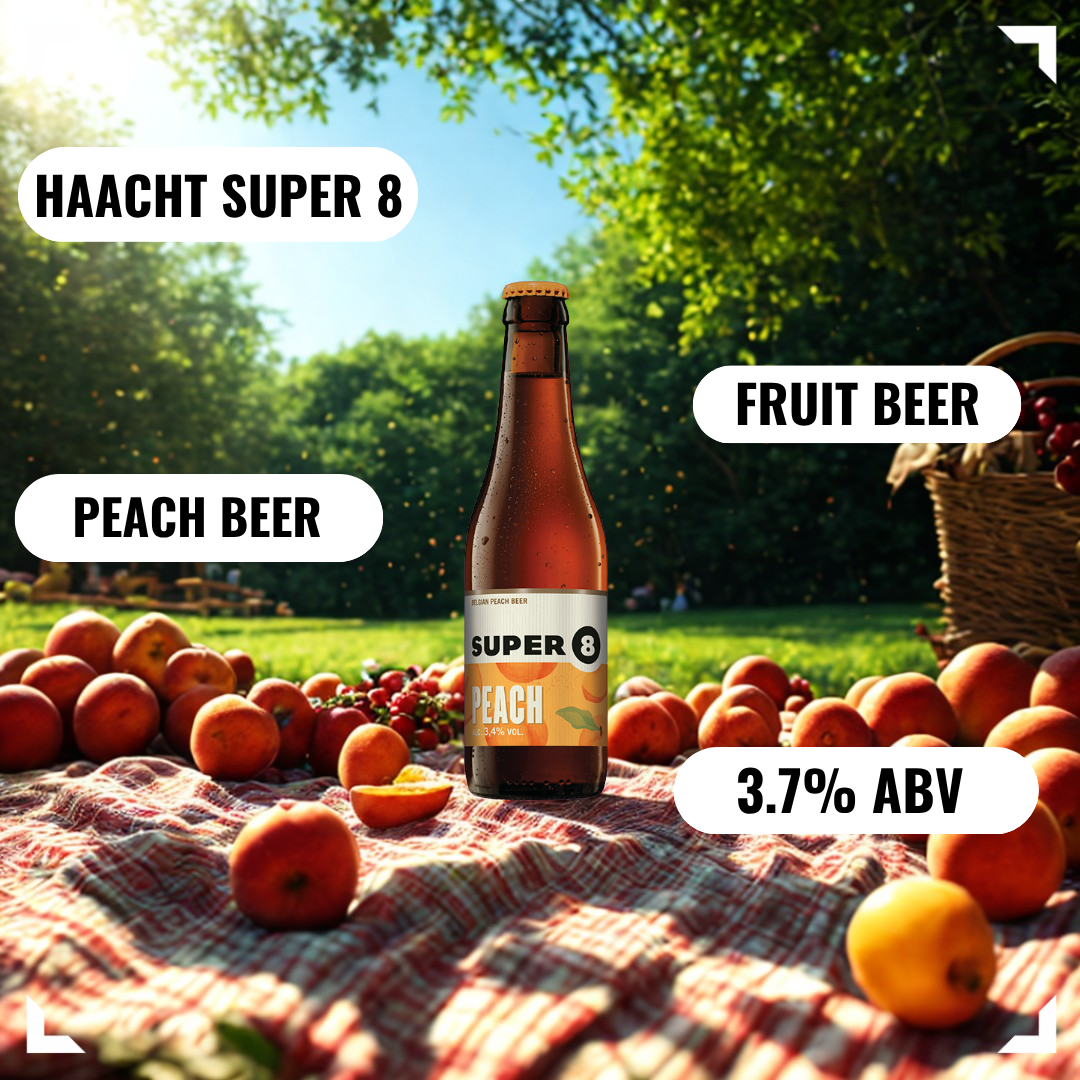 Haacht Super 8 Belgian Fruit Beer Mixed Case 330ml Bottles - (12 Pack)