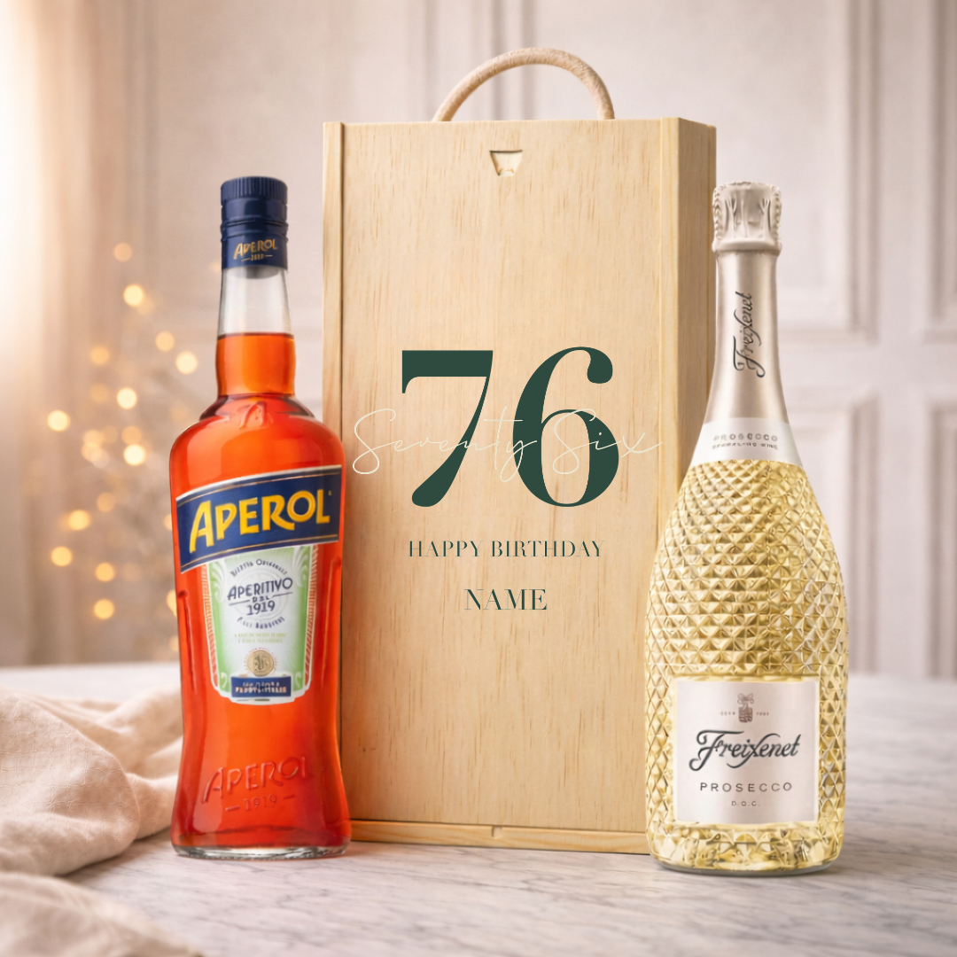 Personalised Birthday Aperitif Gift Set – Premium Spirits Selection with Personalised Lid