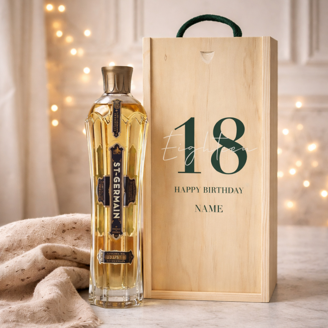 Personalised Birthday Aperitif Gift Set – Premium Spirits Selection with Personalised Lid