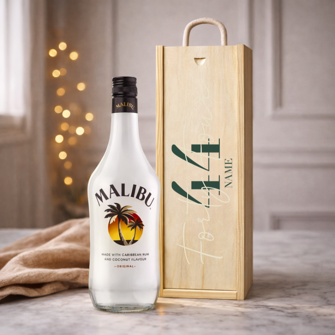 Personalised Birthday Rum Gift Set – 70cl with Personalised Lid