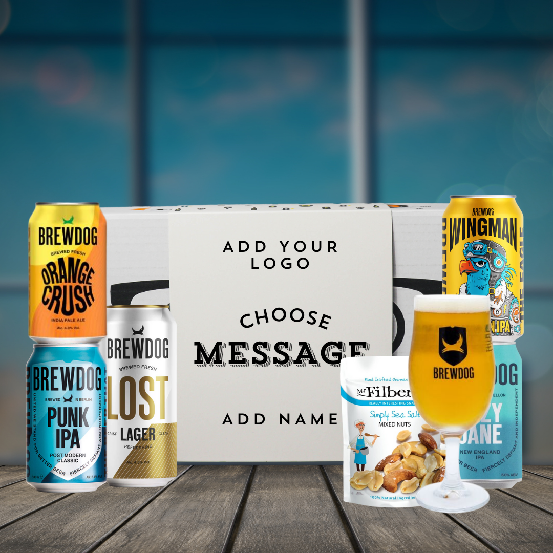 Personalised Brewdog Corporate Beer Gift Set - IPA, Pale Ale & Lager (5 x 330ml)