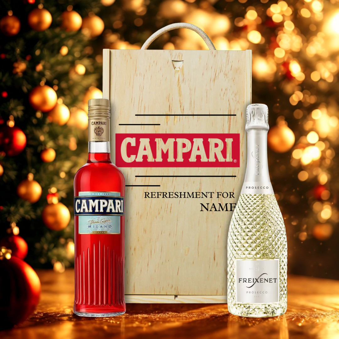 Personalised Campari Italian Aperitif with Freixenet Prosecco Gift Set