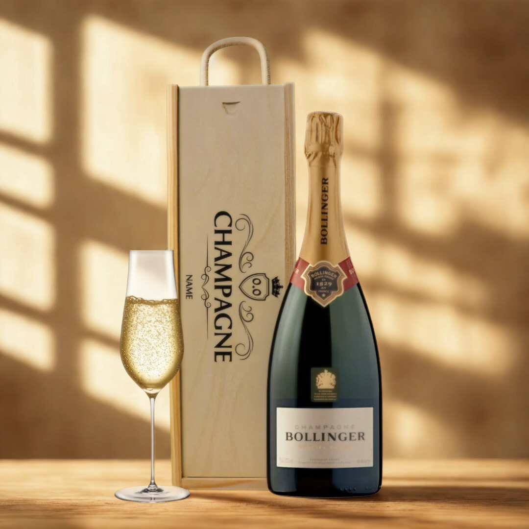 Personalised Champagne Bollinger Special Brut Gift Set