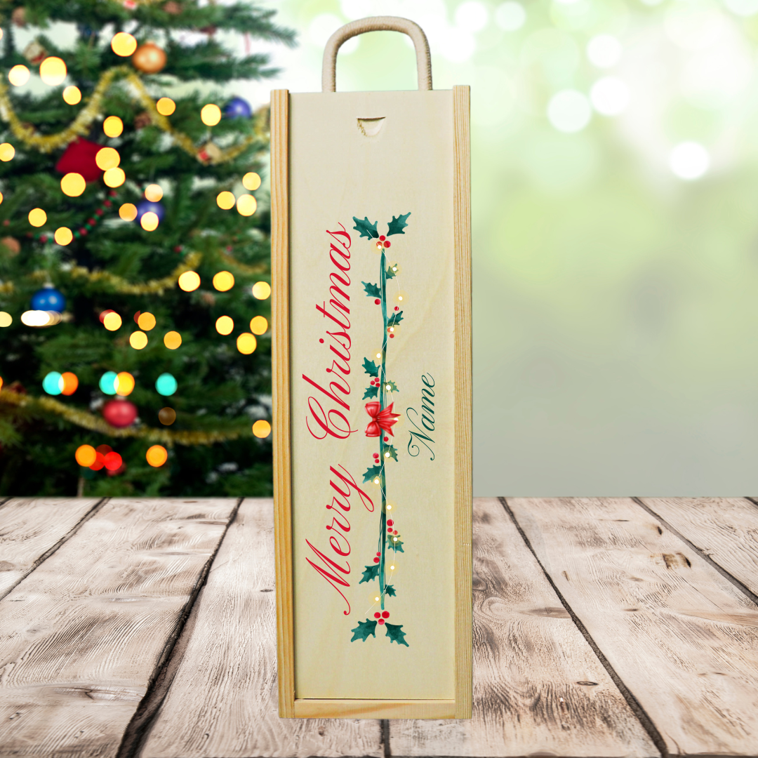 Personalised Christmas Wooden Gift Box - BEERHUNTER