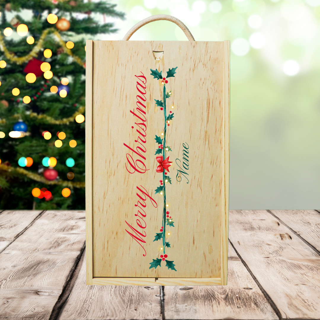 Personalised Christmas Wooden Gift Box - BEERHUNTER