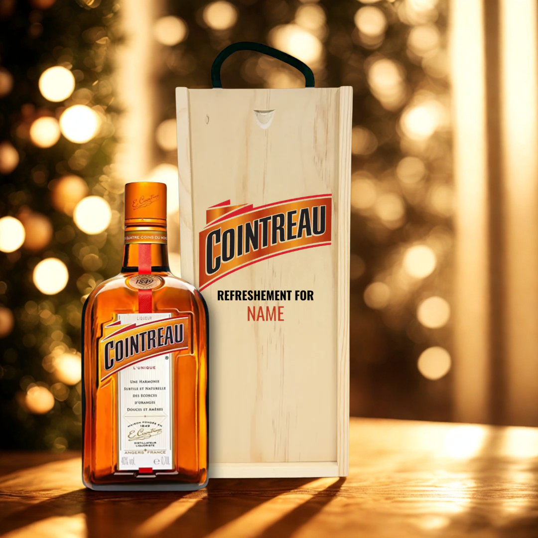 Personalised Cointreau Orange Liqueur Triple Sec Gift Set - 70cl (40% ABV)
