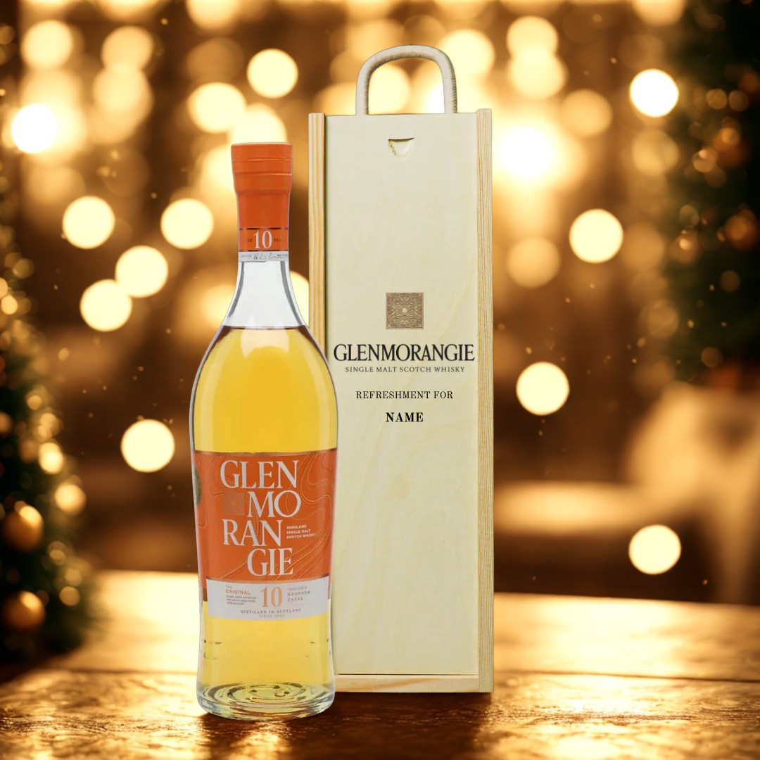 Personalised Glenmorangie Single Scotch Whiskey Gift Set - 40% ABV (70cl)