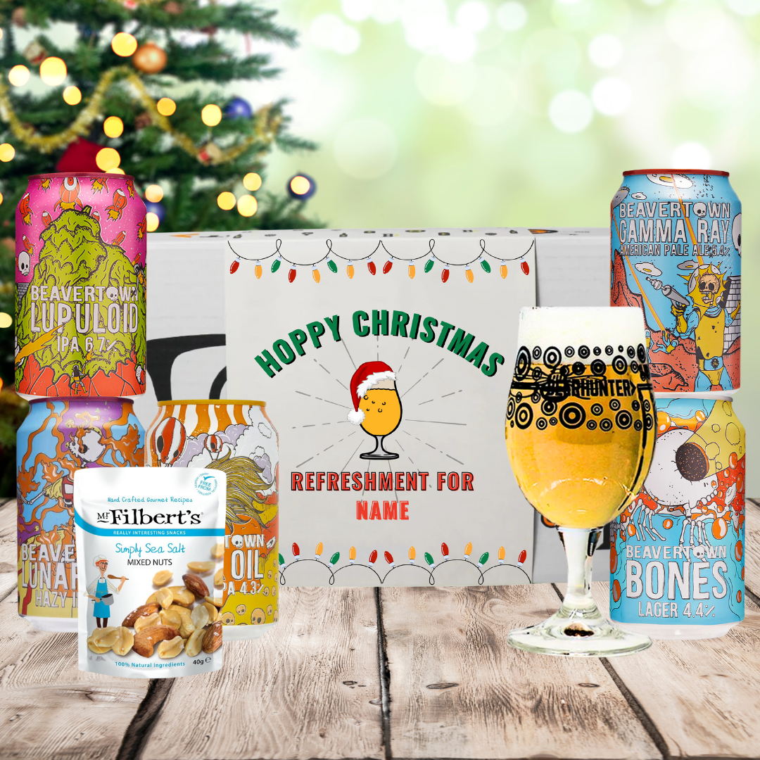 Personalised Beavertown Christmas Craft Beer Gift Set - IPA, Pale Ale &; Lager (5 x 330ml)