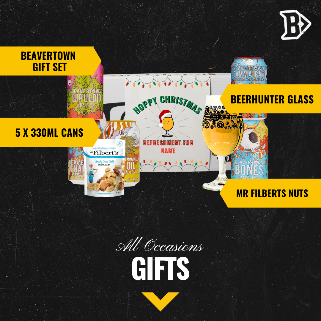 Personalised Beavertown Christmas Craft Beer Gift Set - IPA, Pale Ale &; Lager (5 x 330ml)