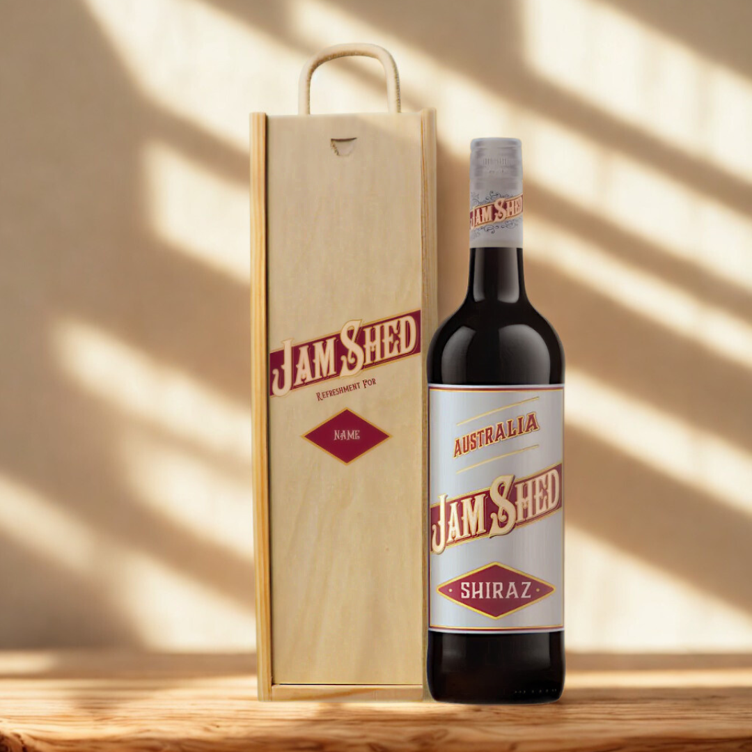 Personalised Jam Shed Shiraz Red Wine Gift Set (75cl)