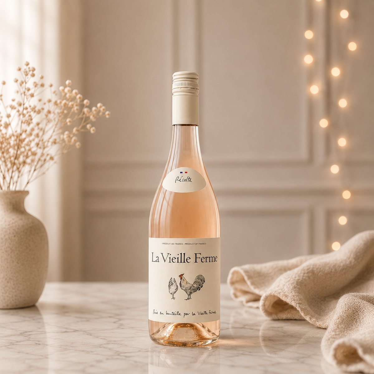 Personalised La Vieille Ferme Rose Wine Gift Set (75cl)