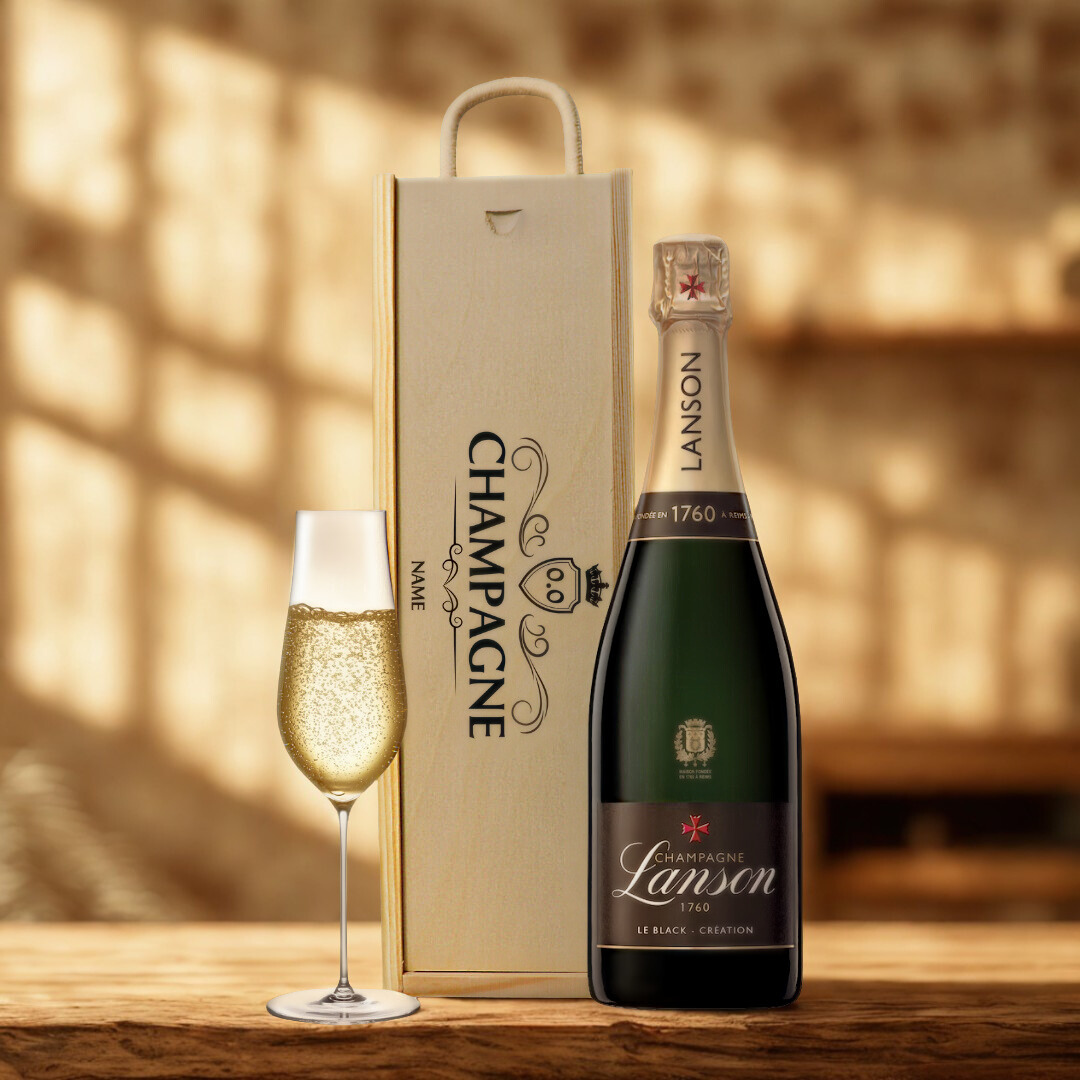 Personalised Lanson Champagne Gift Set – 75cl
