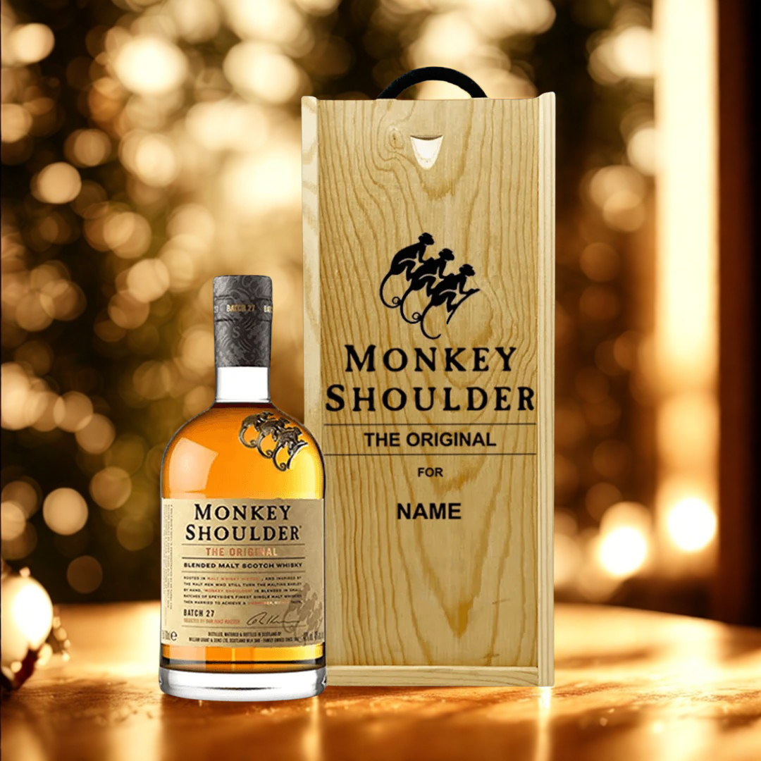 Personalised Monkey Shoulder &quot;The Original&quot; Whisky Gift Box - 70cl 40% ABV