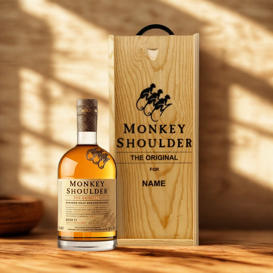Personalised Monkey Shoulder "The Original" Whisky Gift Box - 70cl 40% ABV