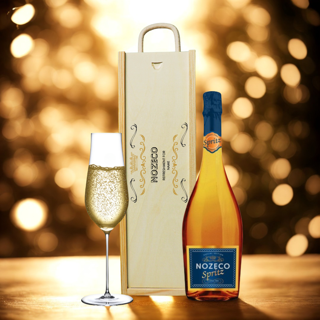 Personalised Nozeco Spritz Alcohol Free Sparkling Gift Set – 75cl