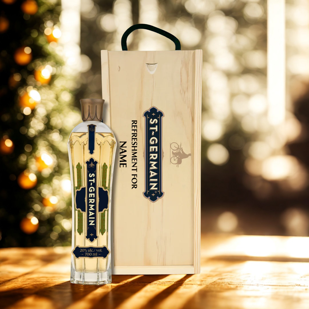 Personalised St-Germain Elderflower Liqueur Gift Set - 70l (20% ABV)