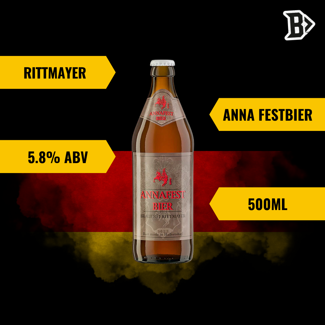 Rittmayer Annafest Festbier German 500ml Bottles - 5.8% ABV (12 Pack)