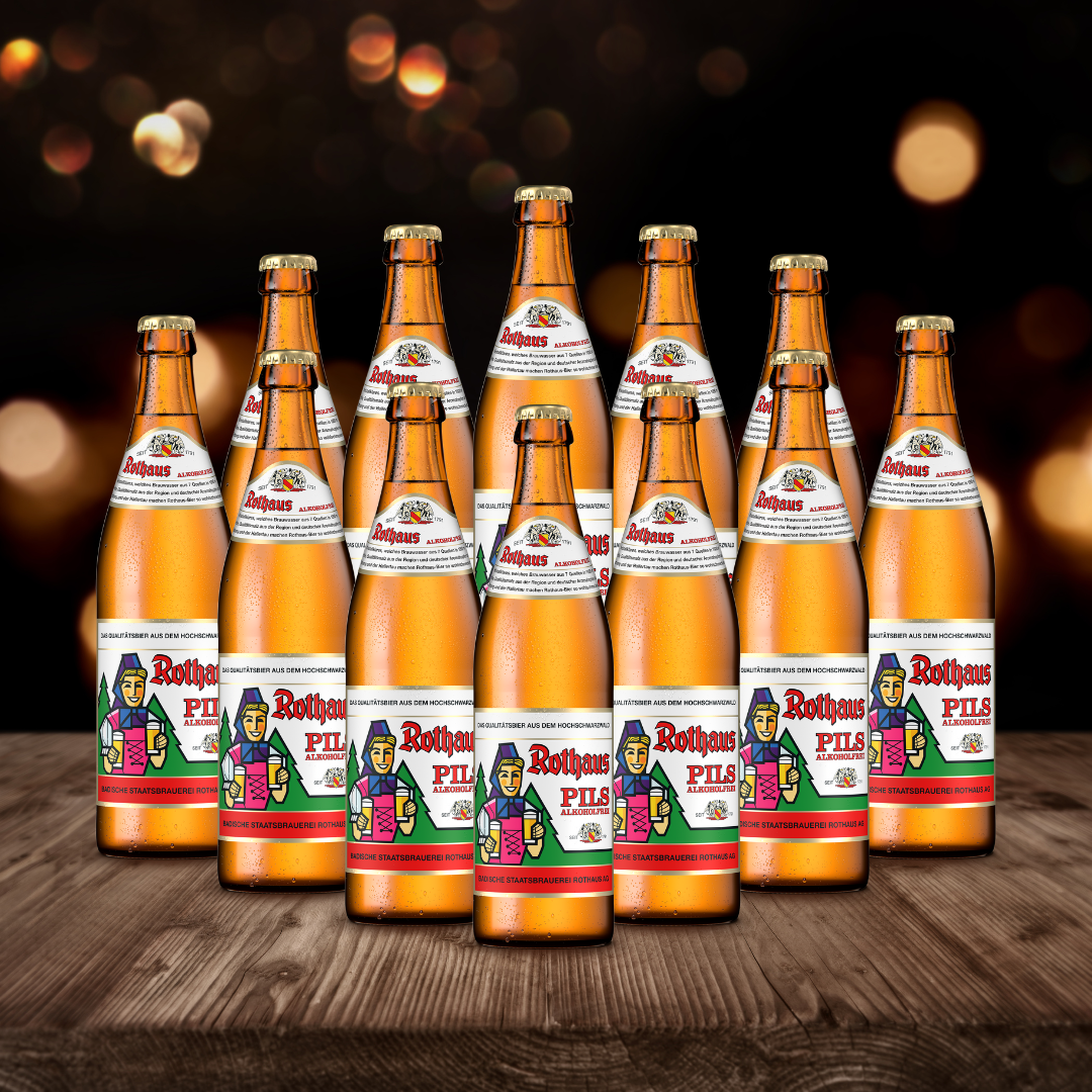 Rothaus German Alkoholfrei Pils 500ml Bottles - 0.5% ABV (12 Pack)