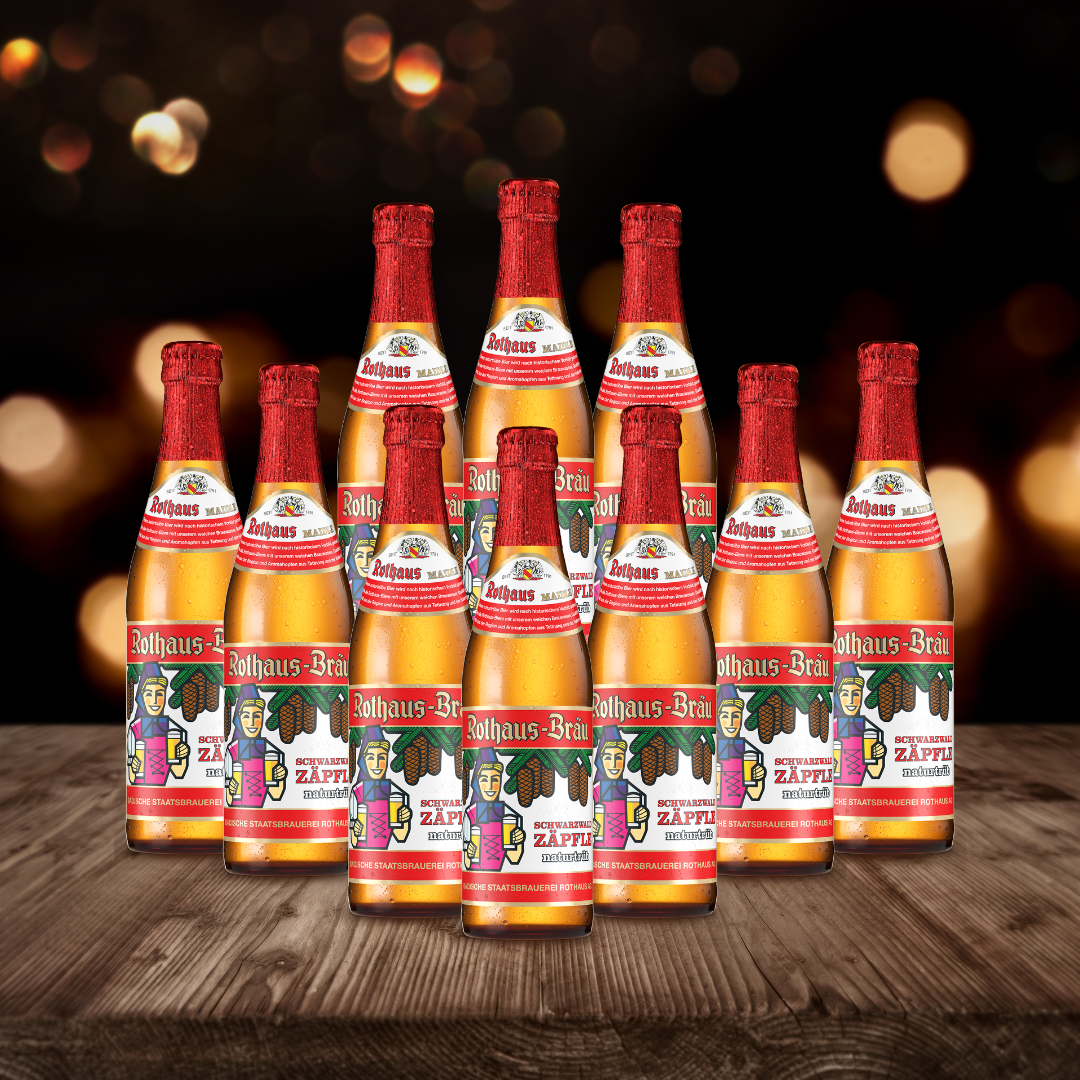 Rothaus German Schwarzwald Maidle Naturtrüb 330ml Bottles - 5.1% ABV (10 Pack) - BBD 27/12/25