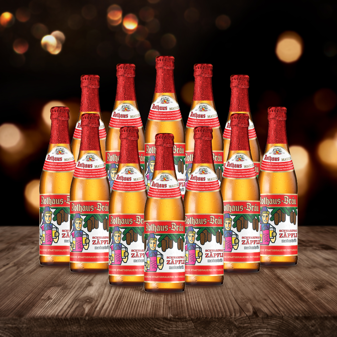 Rothaus German Schwarzwald Maidle Naturtrüb 330ml Bottles - 5.1% ABV (12 Pack) - BBD 27/12/2025