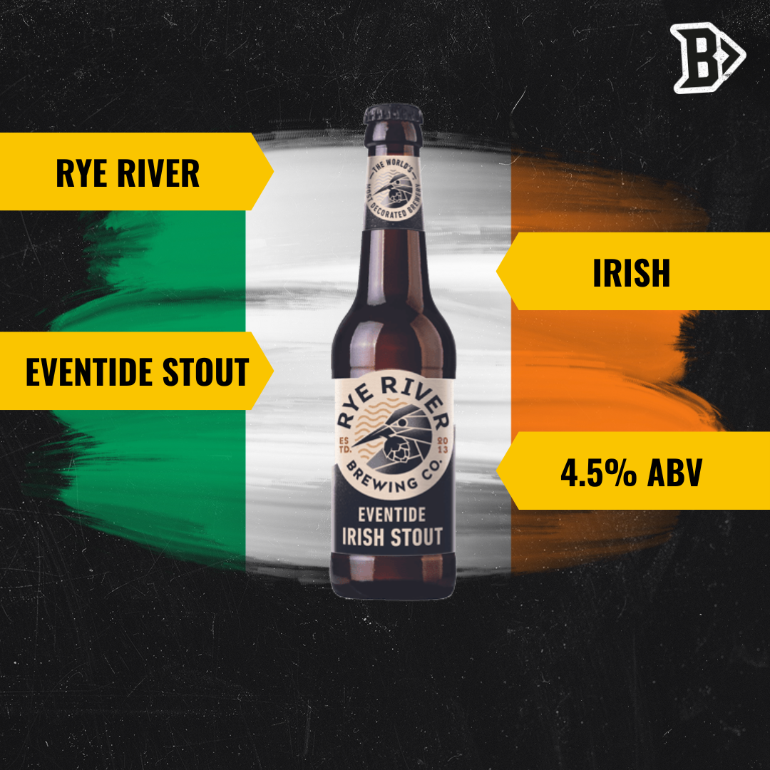 Rye River Eventide Stout 330ml Bottles - 4.5% ABV (12 Pack)