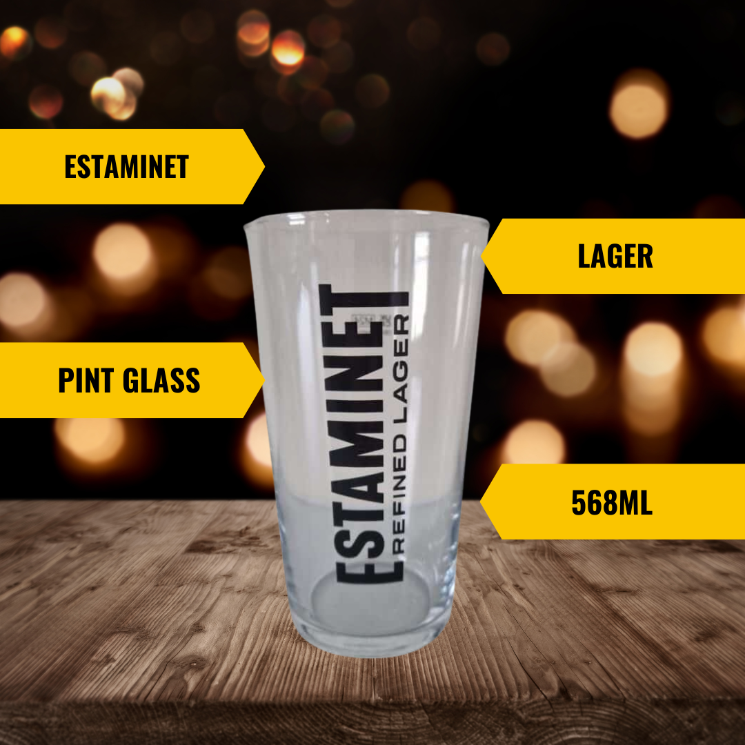 Estaminet Pint Glass