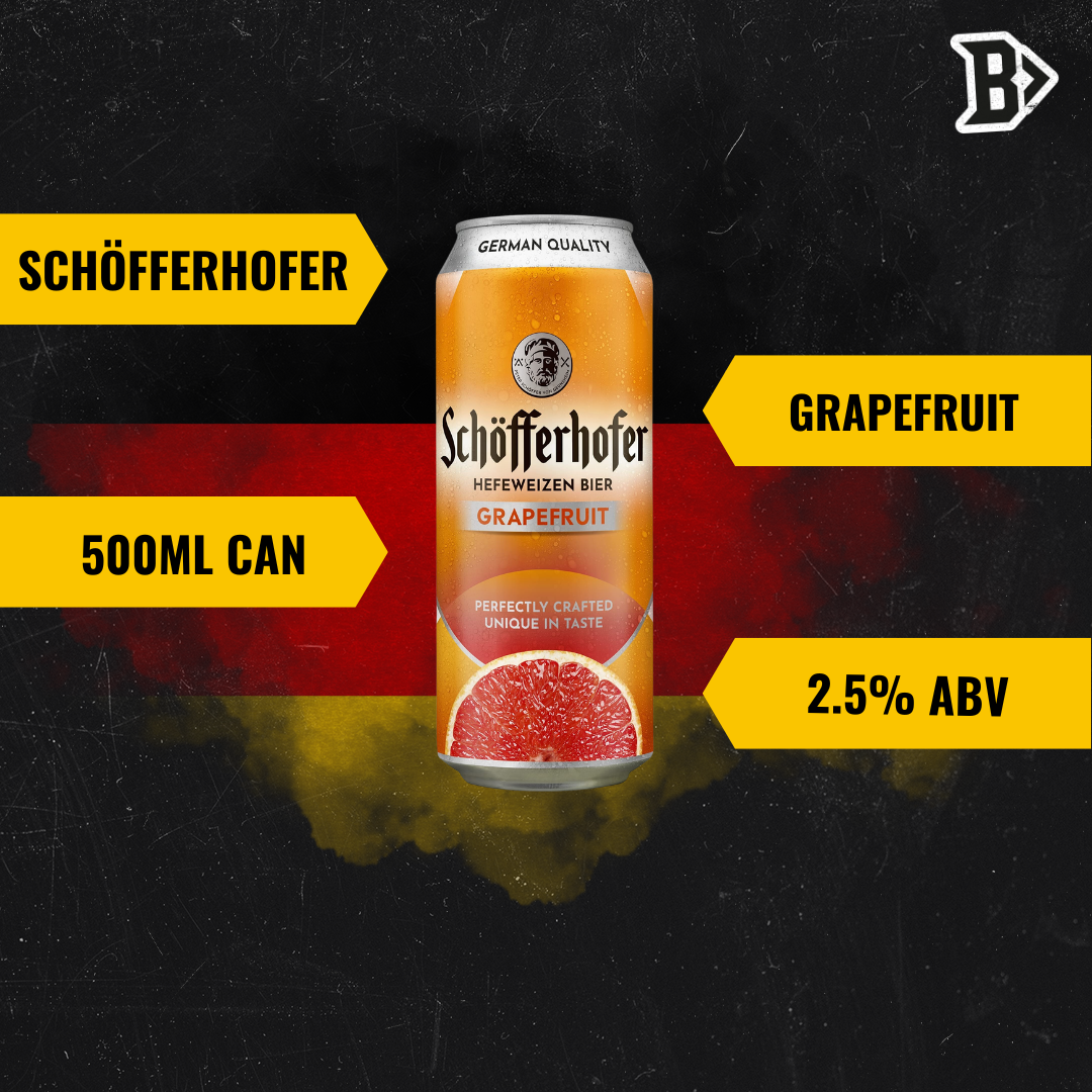 Schöfferhofer Grapefruit German Low Alcohol Beer - 2.5% ABV (Multipack)