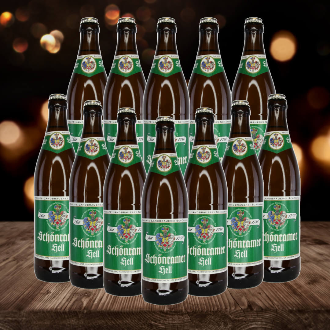 Schonramer Hell German Lager 500ml Bottles - 5.0% ABV (12 Multipack)