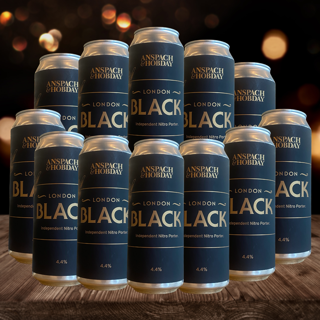 Anspach &amp; Hobday London Black Nitro Porter 470ml - 4.4% ABV (12 Pack)