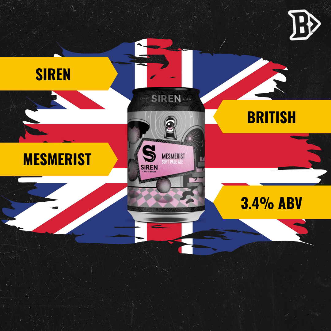 Siren Mesmerist British Soft Pale Ale 330ml Cans - 3.4% ABV (12 Pack)