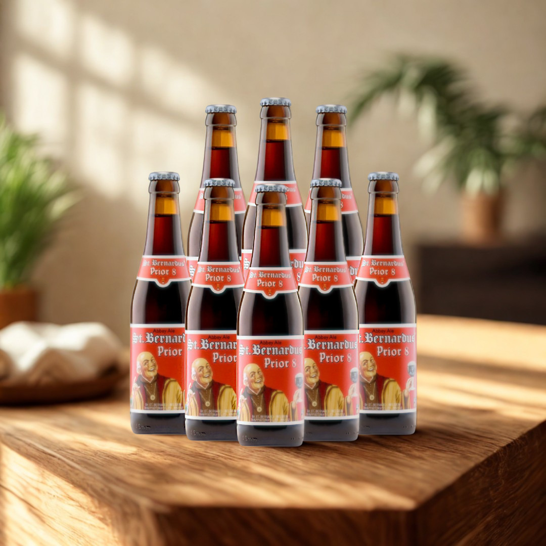 St. Bernardus Prior 8 Belgian Craft Beer 330ml Bottles - 8.0% ABV (Multipack)
