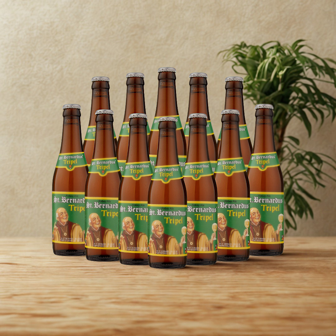 St. Bernardus TRIPEL Belgian Abbey Tripel Ale 330 ml Bottles – ABV 8.0% (Multipack)