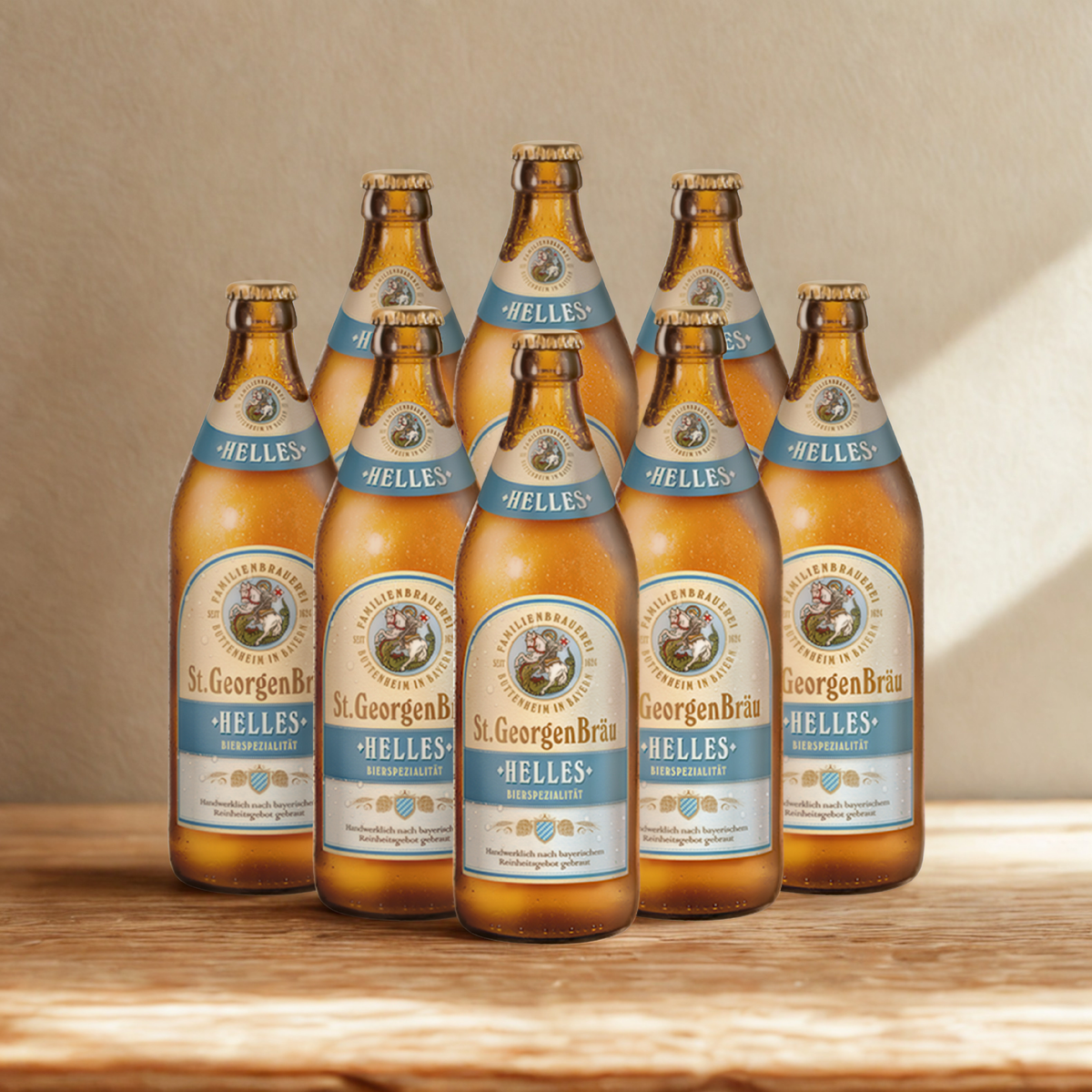 St Georgenbrau German Helles Lager 500ml Bottles – 4.6% ABV (Multipack)