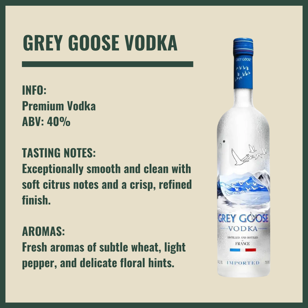 Personalised Grey Goose Vodka Gift Set with Lemonade & Rocks Glass (70cl)