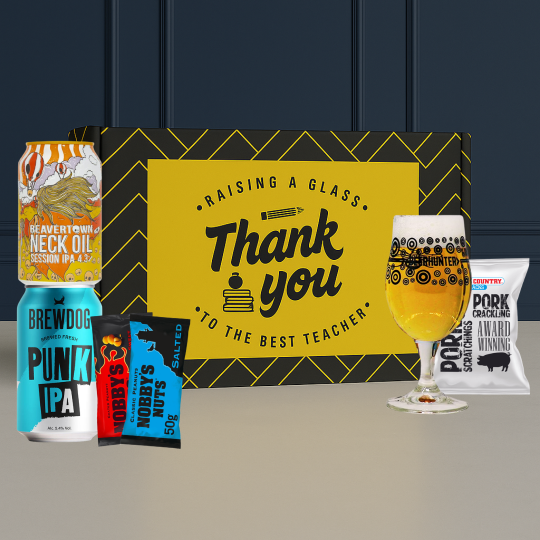 Thank You Teacher Gift Set Featuring BrewDog, Beavertown &amp; Pub Snacks