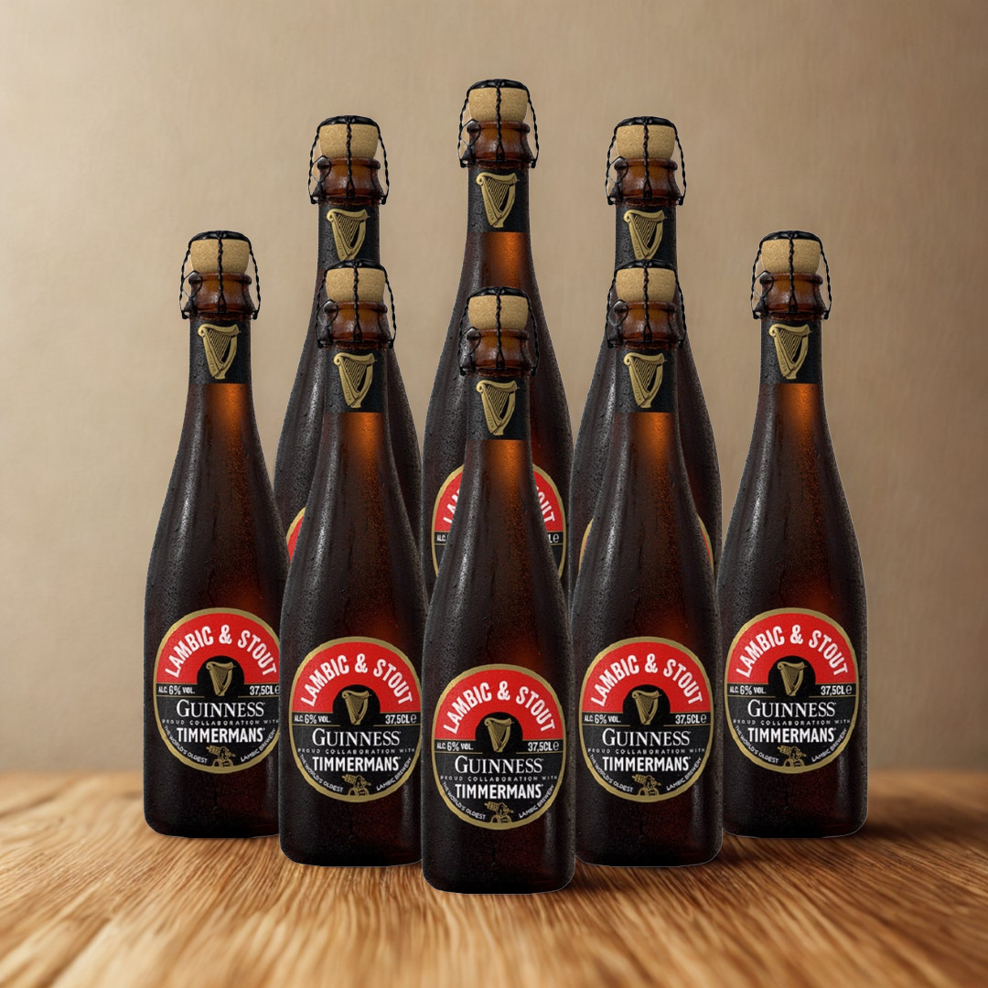 Timmermans &amp; Guinness Lambic &amp; Stout - 37.5cl Bottles Limited Edition (8 Pack)