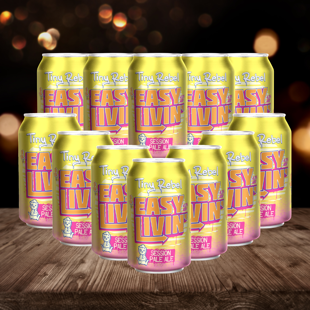 Tiny Rebel British Easy Livin' Session Pale 330ml Cans - 4.30% ABV (12 Pack) - BEERHUNTER