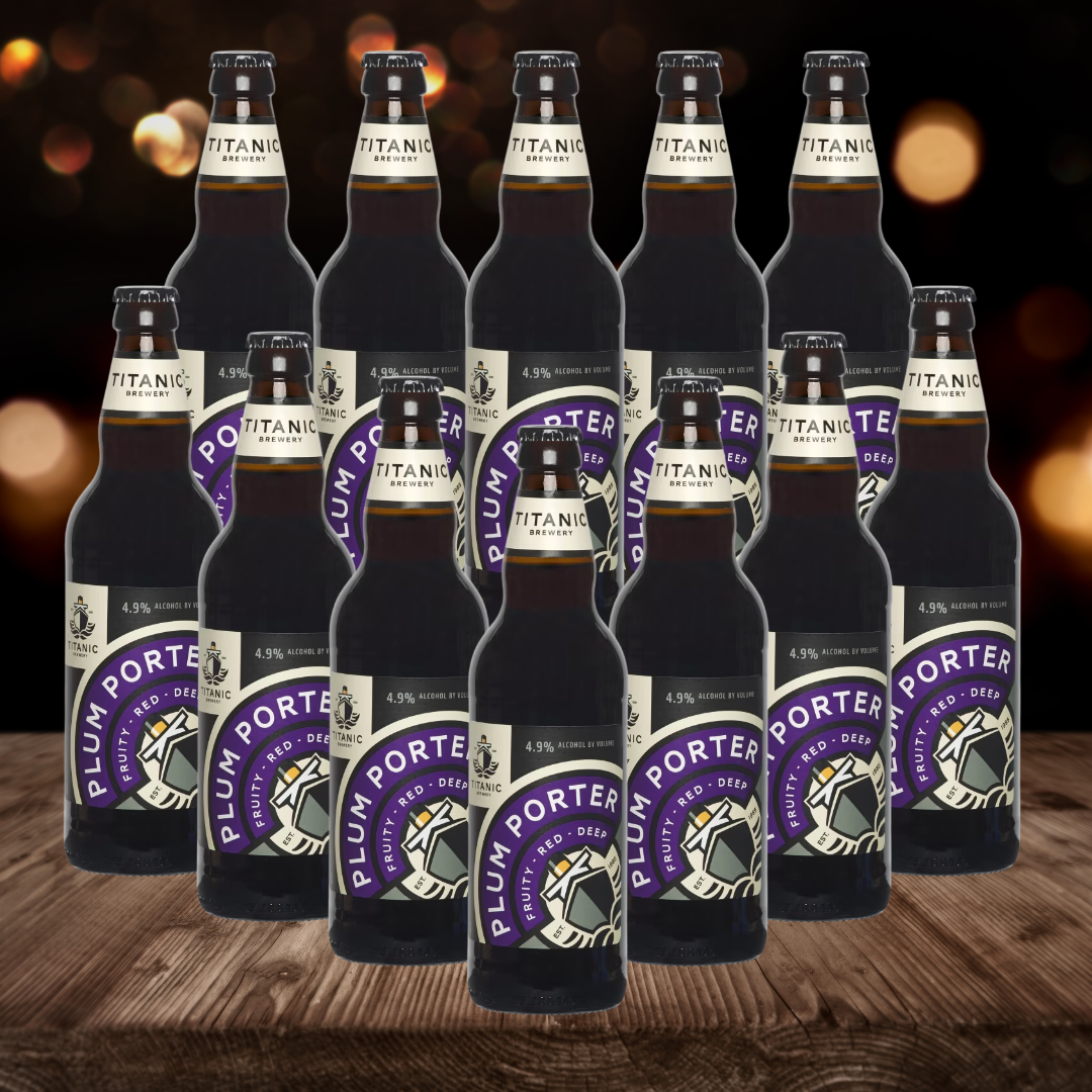 Titanic Brewery British Plum Porter 500ml Bottles - 4.9% ABV (12 Pack)