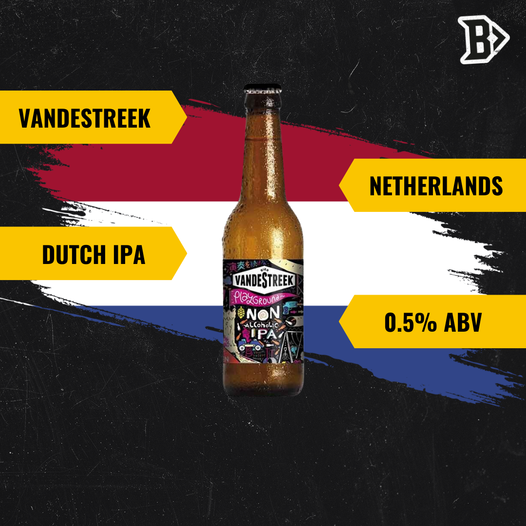 VandeStreek Playground Dutch Non-Alcoholic IPA 330ml Bottles - 0.5% ABV (12 Pack)