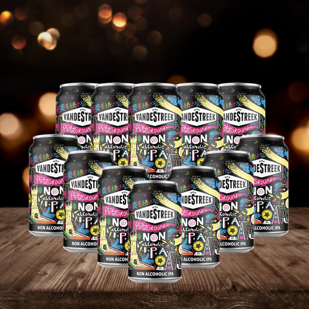VandeStreek Playground Dutch Non-Alcoholic IPA 330ml Cans - 0.5% ABV (12 Pack)