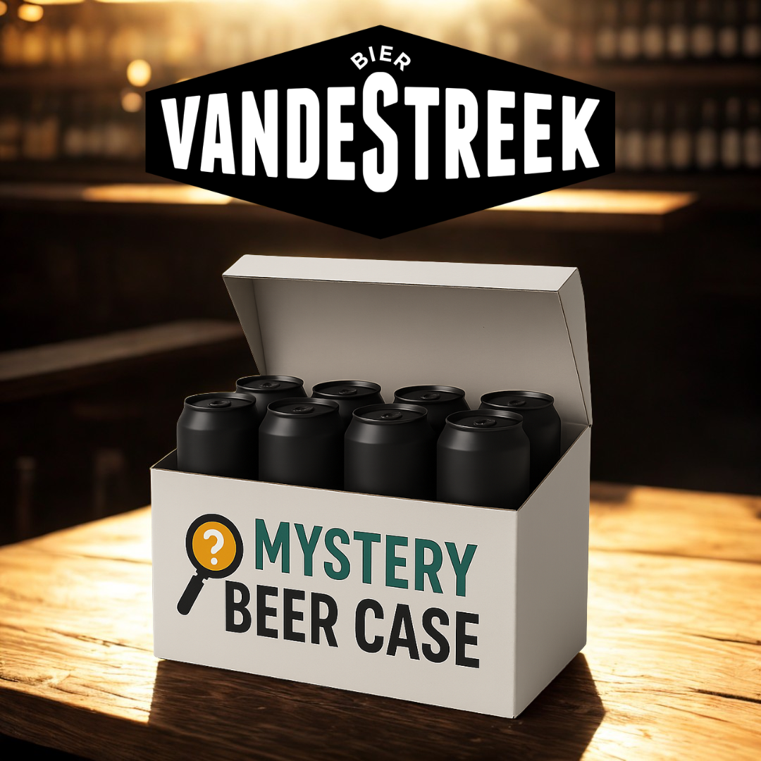 VandeStreek Dutch Non-Alcoholic Mystery Beer Case of Stouts, IPA, Blond 330ml Cans - 0.5% ABV (12 Pack)