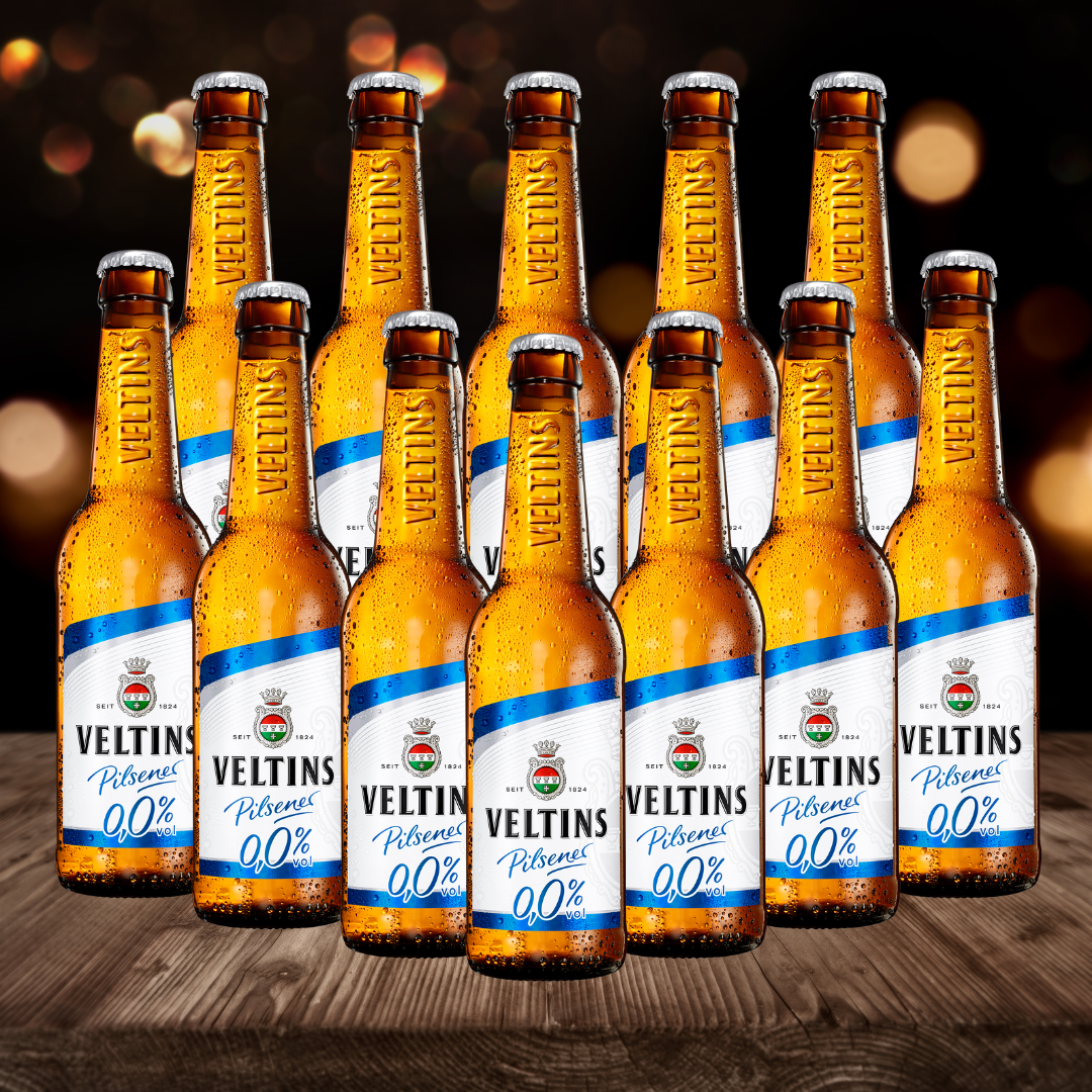 Veltins Alcohol Free German Pilsner 330ml Bottles - 0.0% ABV (12 Pack) - BEERHUNTER