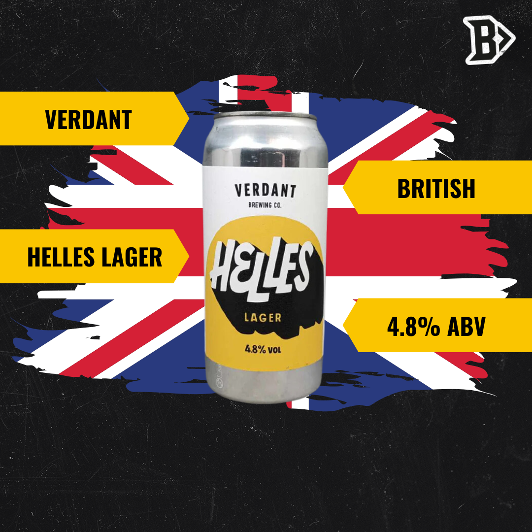 Verdant British Helles Lager 440ml Cans - 4.8% ABV (12 Pack)